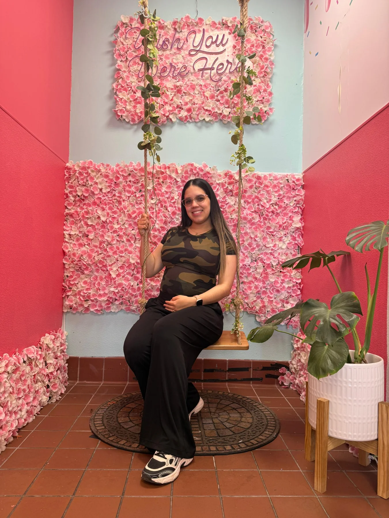 Dayana durante el embarazo